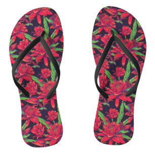 Chanclas Flores y colibríes