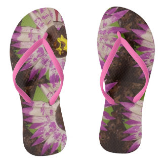 Chanclas flower picture slippers