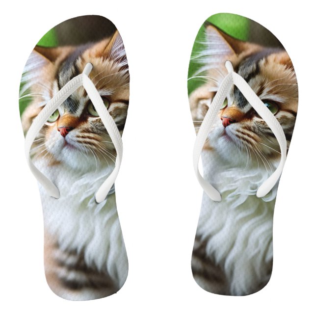 Chanclas "Fluff and Cuddle: El gato persa chupado" (Plantilla)