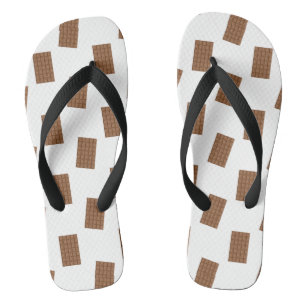 Chanclas Fondo blanco de las barras de chocolate
