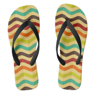 Chanclas Fondo con las rayas en 4 retros