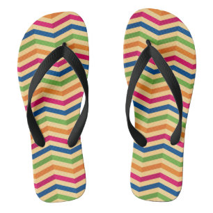 Chanclas Fondo con las rayas en retro