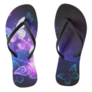 Chanclas Fondo con mariposas nocturnas