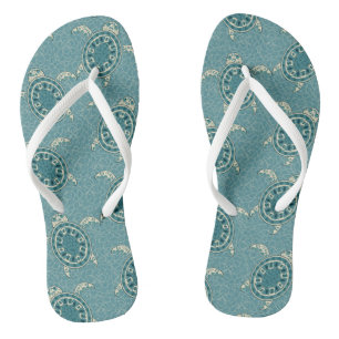 Chanclas fondo de las tortugas