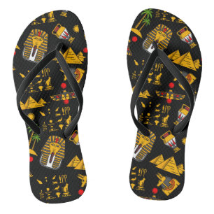 Chanclas Fondo de patrón jeroglífico egipcio antiguo