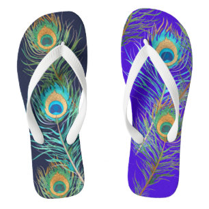 Chanclas FONDO DE PIxDezines PEACOCK/DIY+MONOGRAMA
