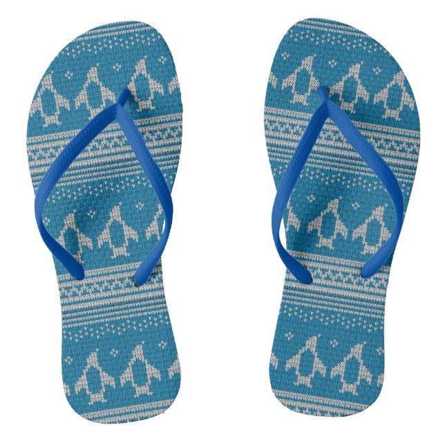 Chanclas Fondo de punto azul (Plantilla)