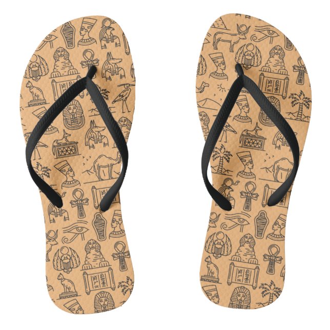 Chanclas Fondo de símbolos jeroglíficos egipcios    (Plantilla)