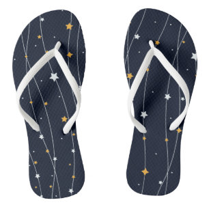 Chanclas Fondo del espacio reducido con patrón de estrellas