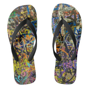 Chanclas Fondo del graffiti