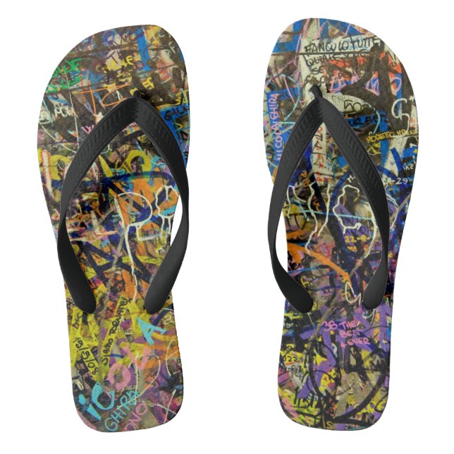 Chanclas Fondo del graffiti (Plantilla)