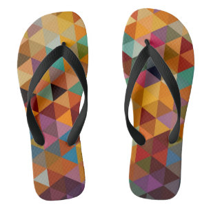 Chanclas Fondo del patrón de triángulos vintage.