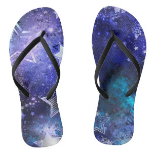 Chanclas Fondo espacial con estrellas