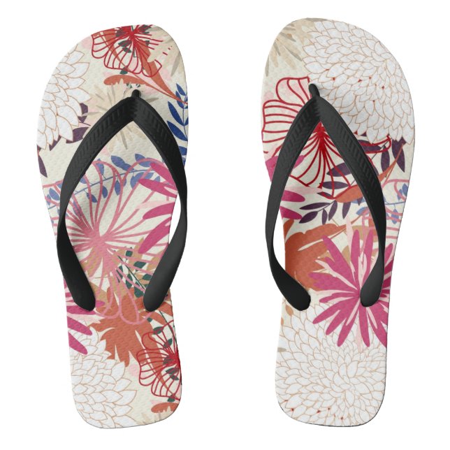 Chanclas Fondo floral 3 (Plantilla)