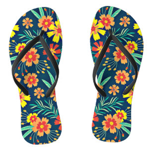 Chanclas Fondo Floral Hermoso Diseño-46566