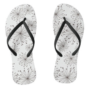 Chanclas Fondo floral retro