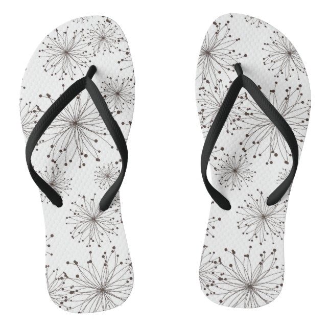 Chanclas Fondo floral retro (Plantilla)