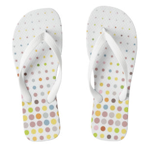 Chanclas Fondo multicolor del punto