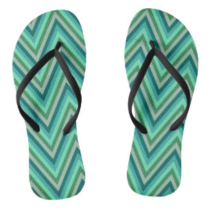Chanclas Fondo rayado del zigzag
