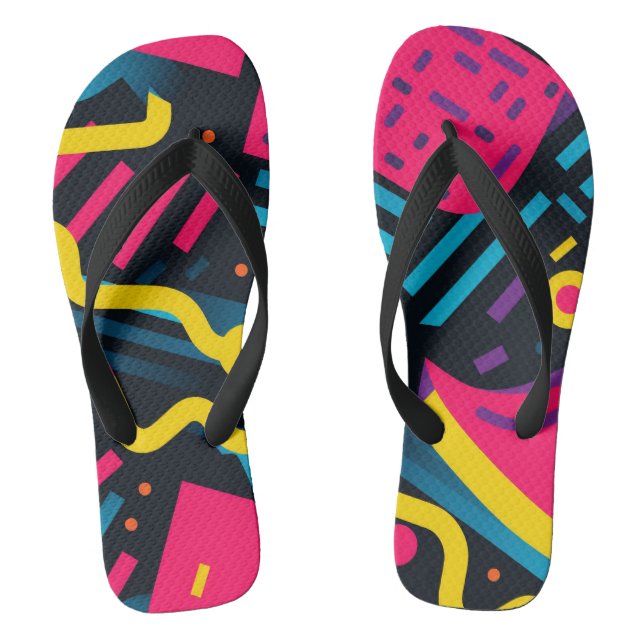 Chanclas Formas abstractas Flechas retro (Plantilla)