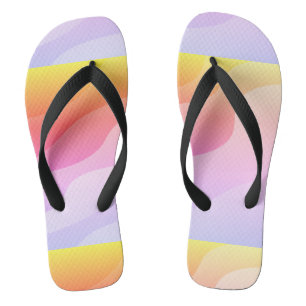 Chanclas Formas abstractas onduladas de color brillante