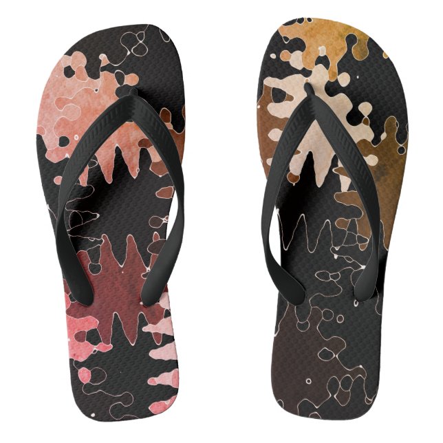 Chanclas Formas abstractas rústicas geniales (Plantilla)