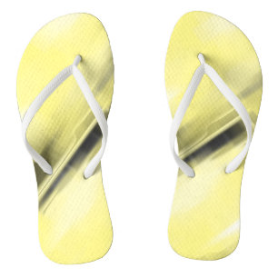 Chanclas Formas de desvanecimiento de amarillo y negro que 