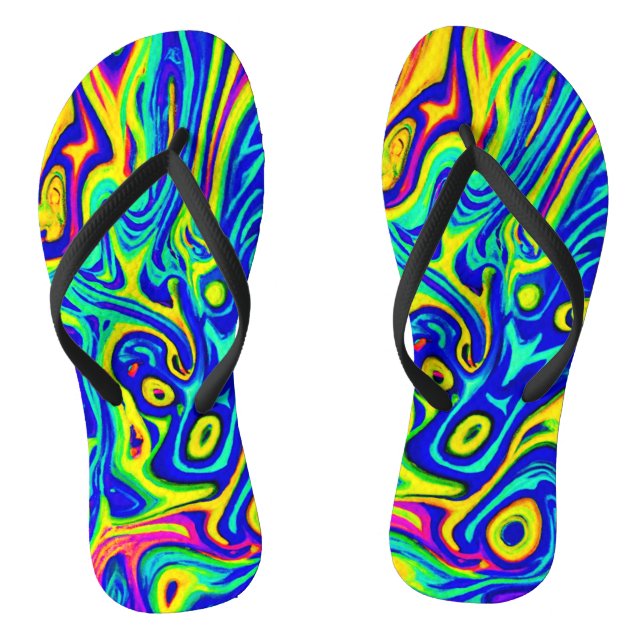 Chanclas Formas de Patrón de Arte Elegante (Plantilla)