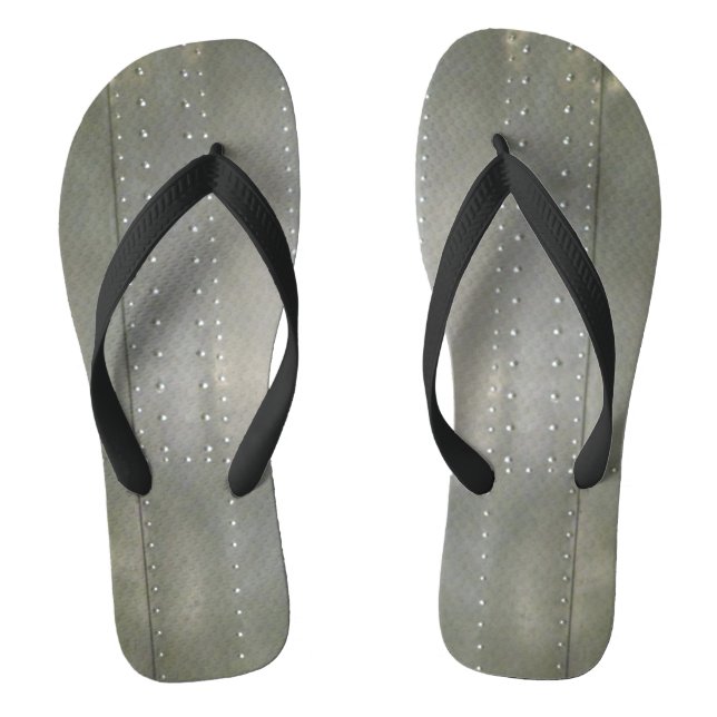 Chanclas Foto de efecto Metalizado de plata industrial (Plantilla)