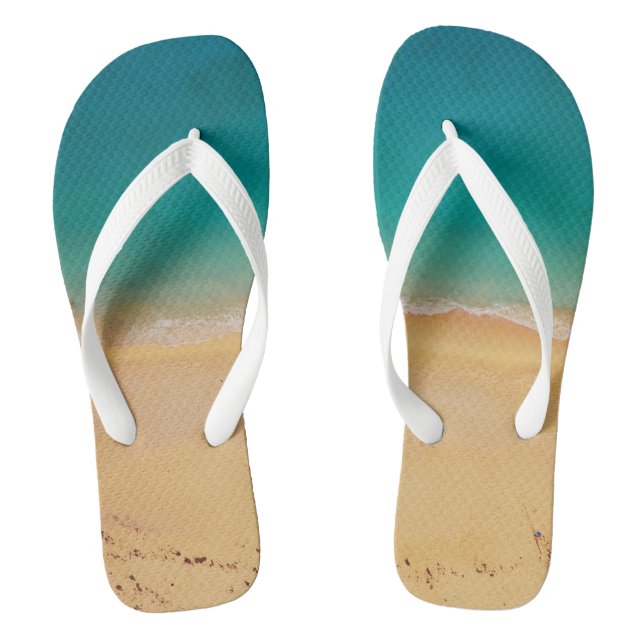 Chanclas Foto de la playa de arena suave Flip Flop (Plantilla)