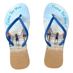 Chanclas Foto personalizado revierte tus fotos y texto