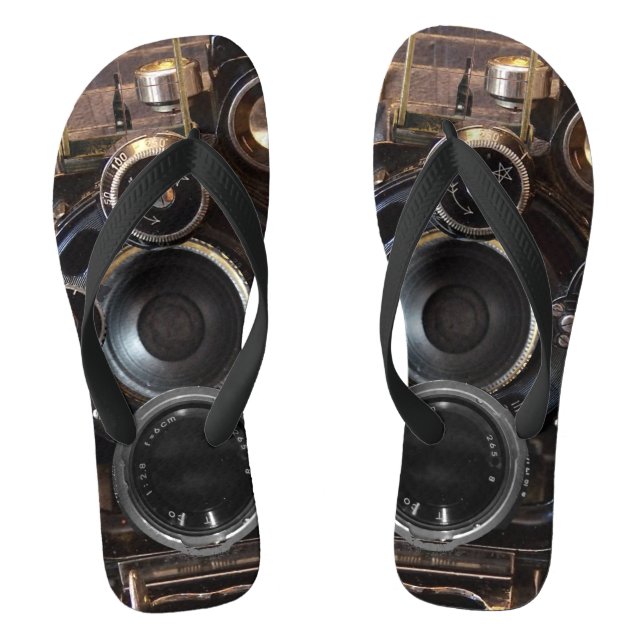 Chanclas Fotografía de cámara antigua Película de lente ven (Plantilla)