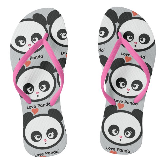 Chanclas Fracasos de tirones de Panda® del amor (Plantilla)