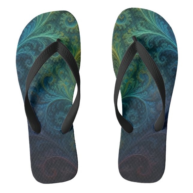 Chanclas Fractal Colorido (Plantilla)