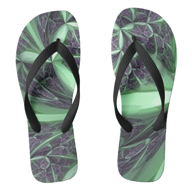 Chanclas Fractal verde (Plantilla)