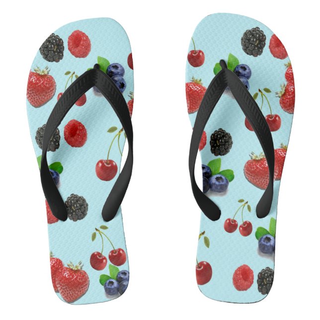 Chanclas Fresa Blueberry Raspberry Blackberry FlipFlop (Plantilla)