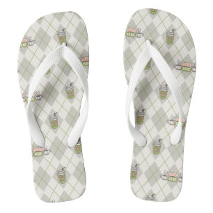 Chanclas FRIENDS™ Patrón de Argyle de Central Perk