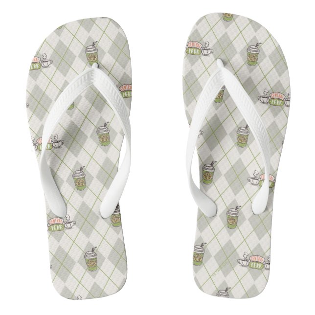 Chanclas FRIENDS™  | Patrón de Argyle de Central Perk (Plantilla)