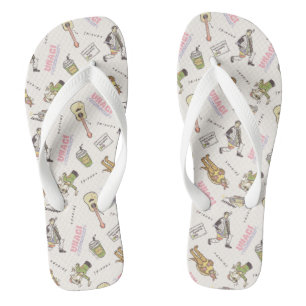 Chanclas FRIENDS™ Patrón de Dibujos Animados Marrón
