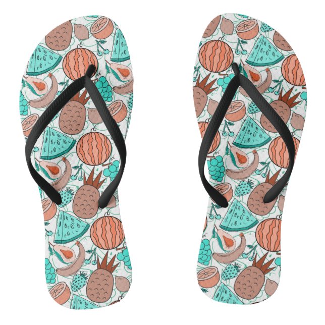 Chanclas Fruit seamless pattern | Fruit surface pattern 39 (Plantilla)