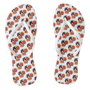 Chanclas Fruta de la higuera de la higuera púrpura, de cort