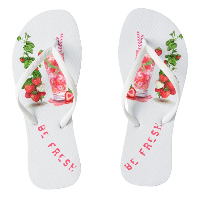 Chanclas Frutas de fresa Flip Flops Jugo Guay Bebe Frutos (Plantilla)