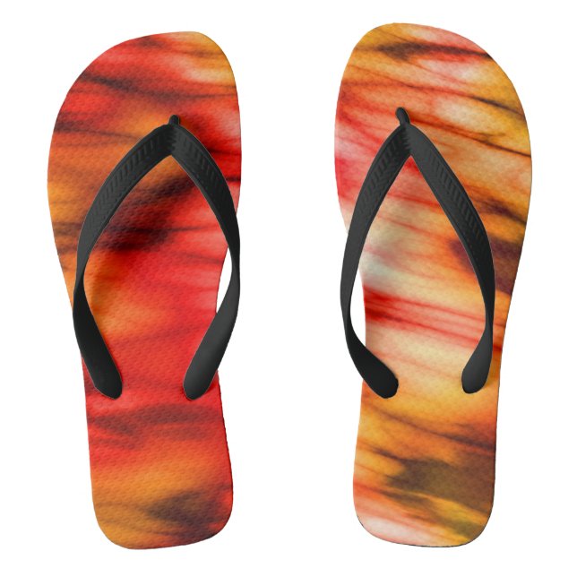 Chanclas Fuego Abstracto (Plantilla)