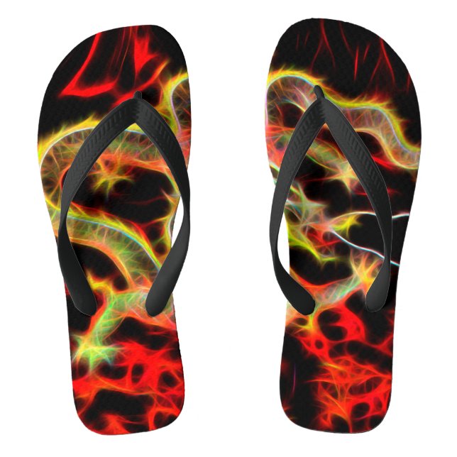 Chanclas Fuego dragón en energía afortunada (Plantilla)