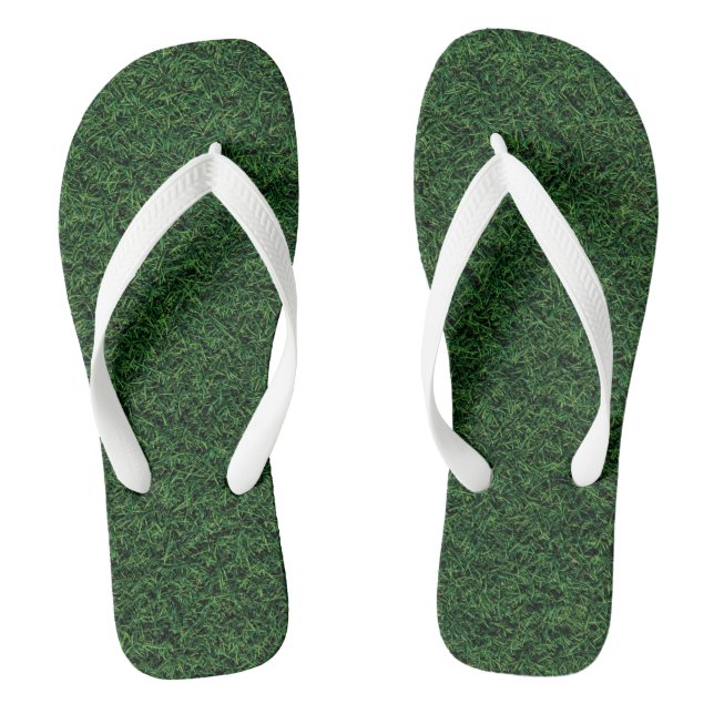 Chanclas Fun Green Grass Adulto Flip Flops (Plantilla)