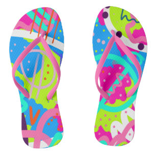 Chanclas Funky Colorful Pop Art