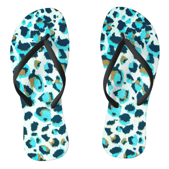 Chanclas Funky Leopard Patterns Animal Zoo Art Animal (Plantilla)