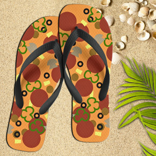 Chanclas Funny Deluxe Pizza