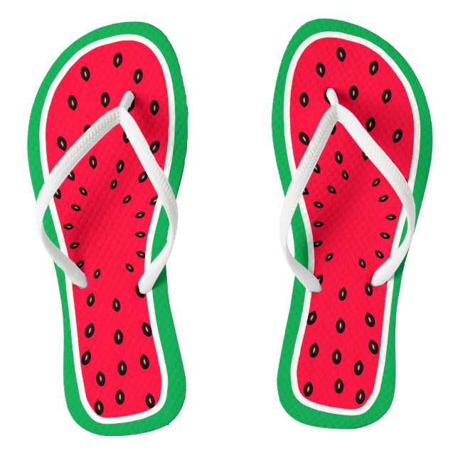 Chanclas Funny y Cute Watermelon Slice Fruto de verano (Plantilla)