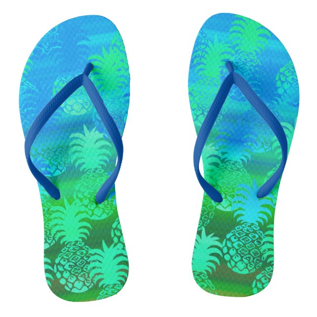 Chanclas Fusión Pukana Hawaiana de Pineapple Sunset (Plantilla)